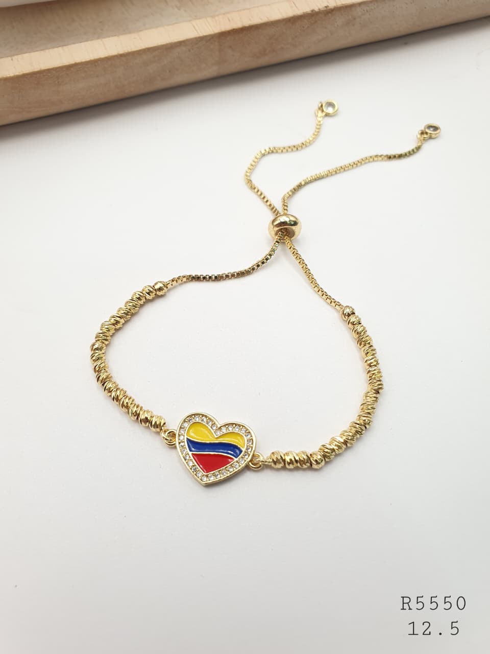 Pulsera Colombia  Rodio R5550