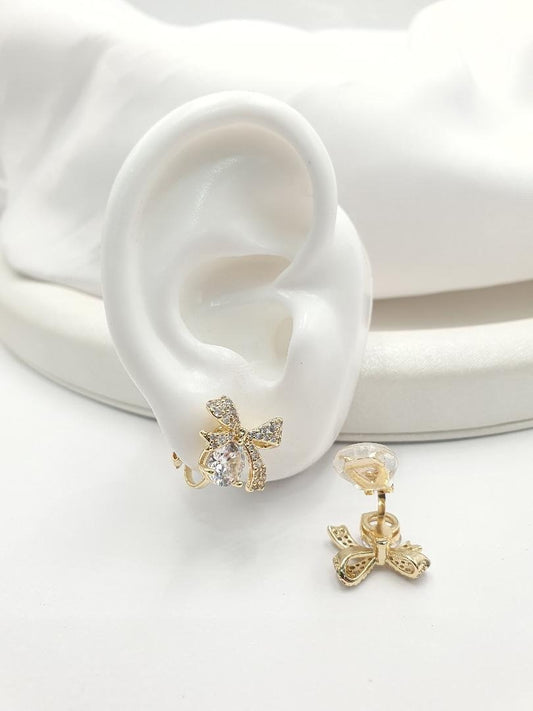 Arete Pellizco En Rodio ARP02
