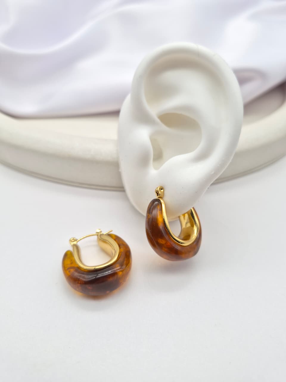 Arete Acero Con Resina PLP-1017
