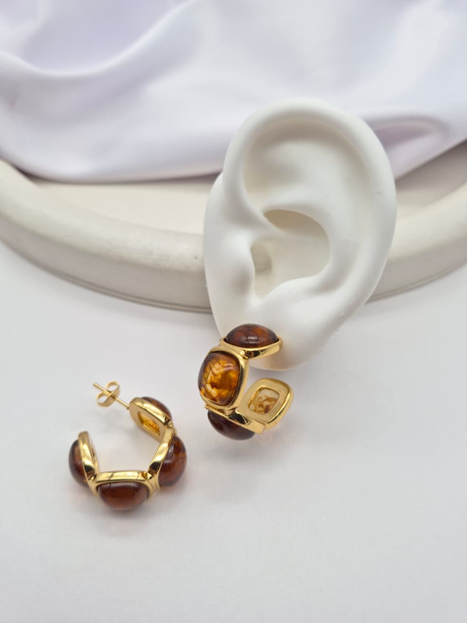 Arete Acero Con Resina PLP-1021