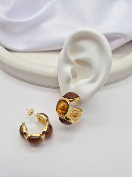 Arete Acero Con Resina PLP-1021