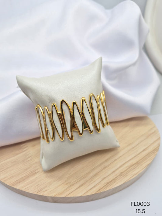 Pulsera Aro Rodio FL0003