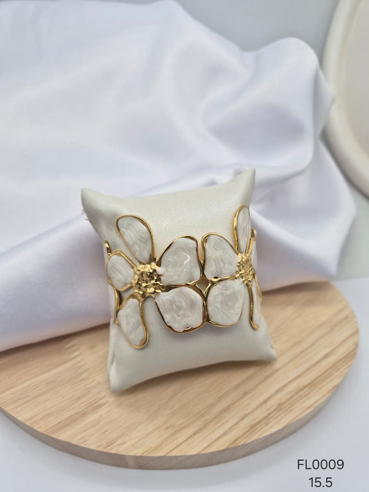 Pulsera Aro Rodio FL0009