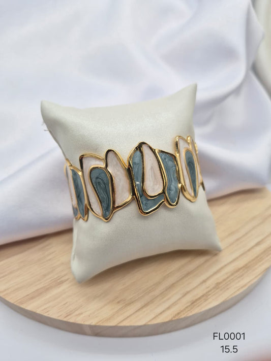 Pulsera Aro Rodio FL0001