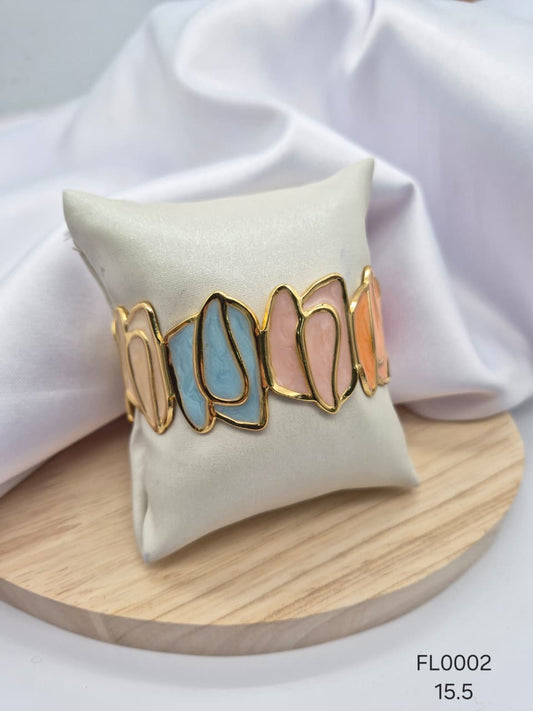 Pulsera Aro Rodio FL0002