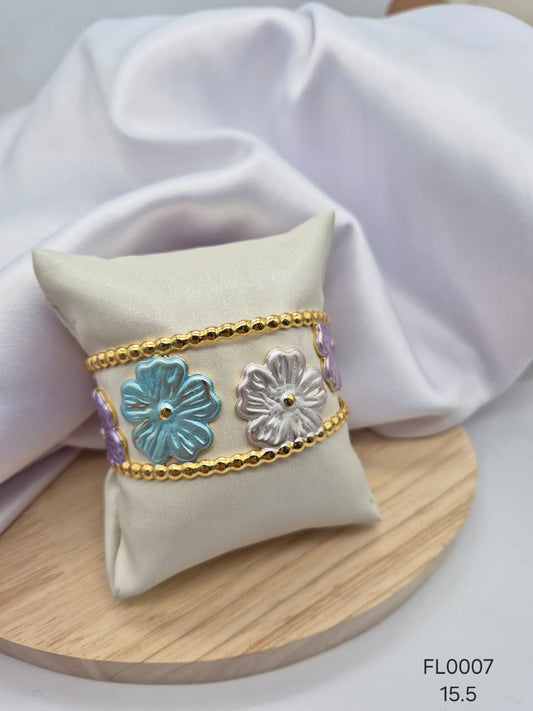 Pulsera Aro Rodio FL0007