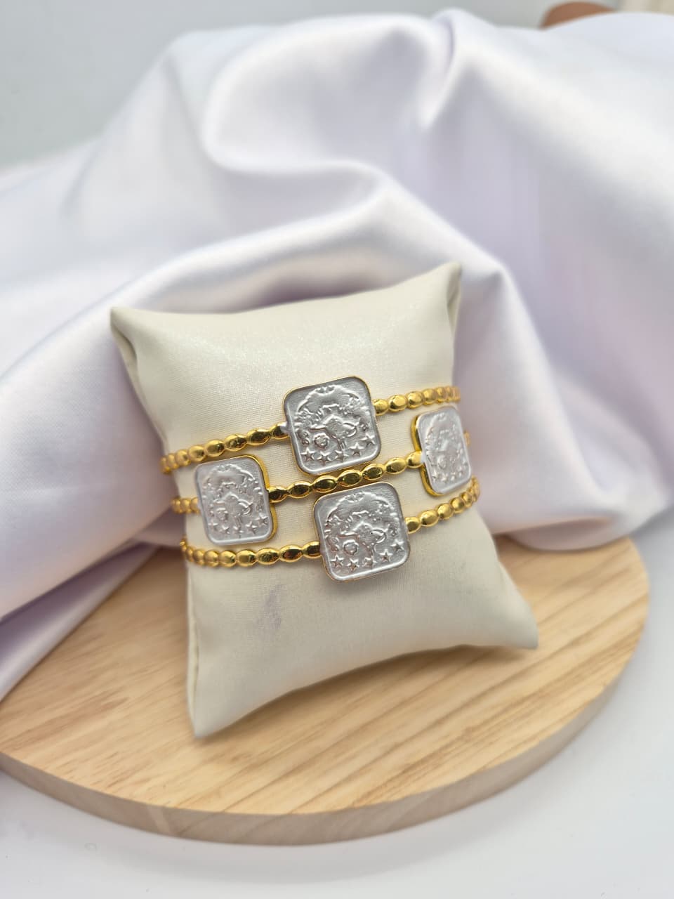Pulsera Aro Rodio FL0000