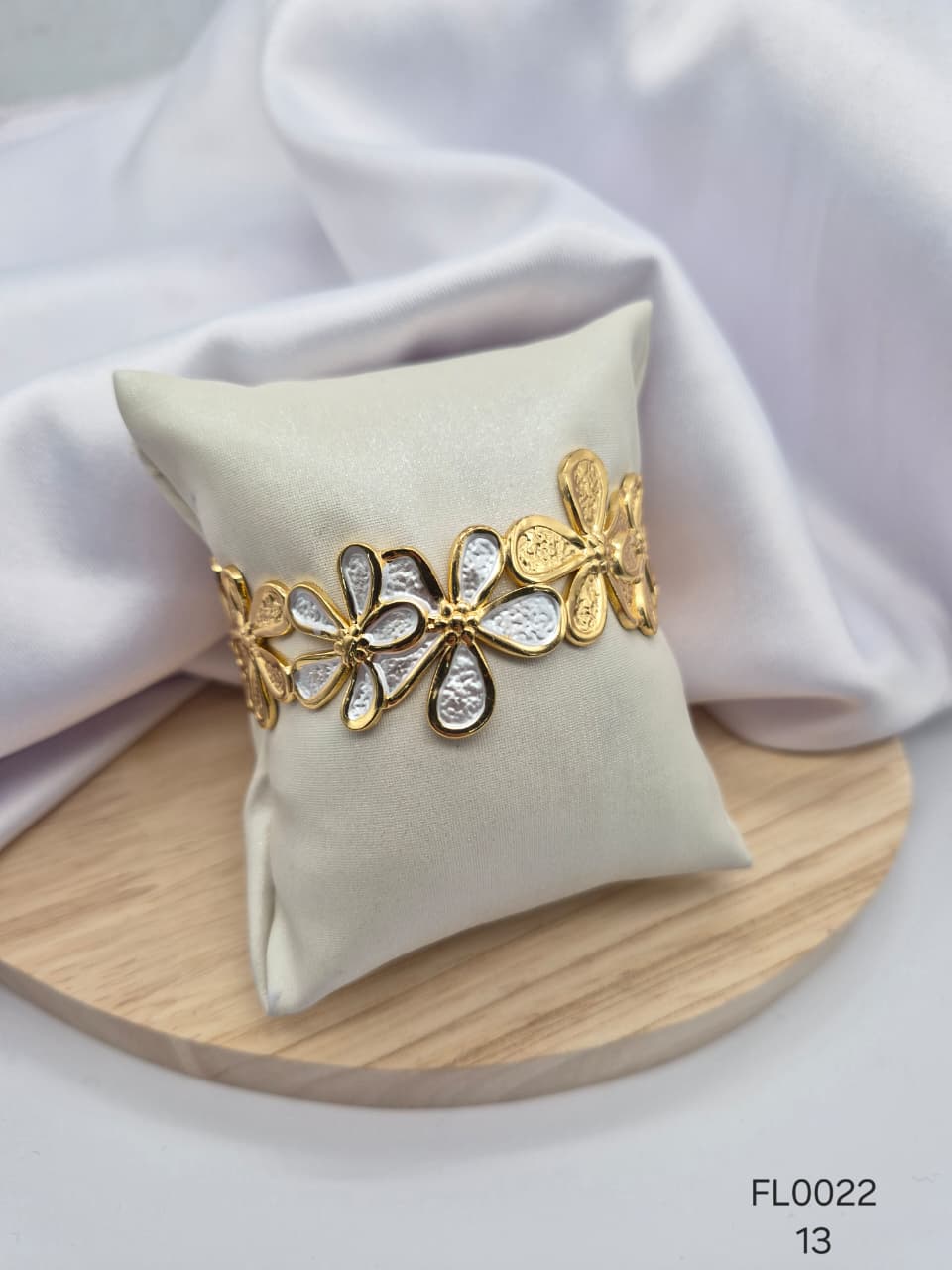 Pulsera Aro Rodio FL0022