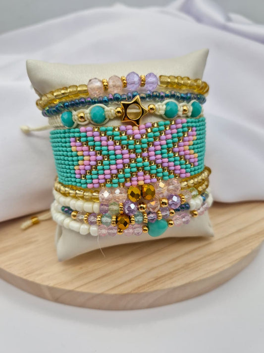 Set Pulsera Tejida SETP9