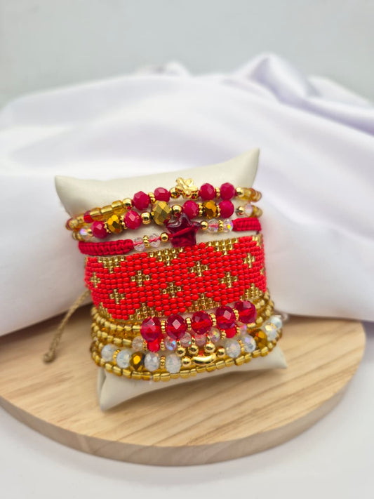 Set Pulsera Tejida SETP19