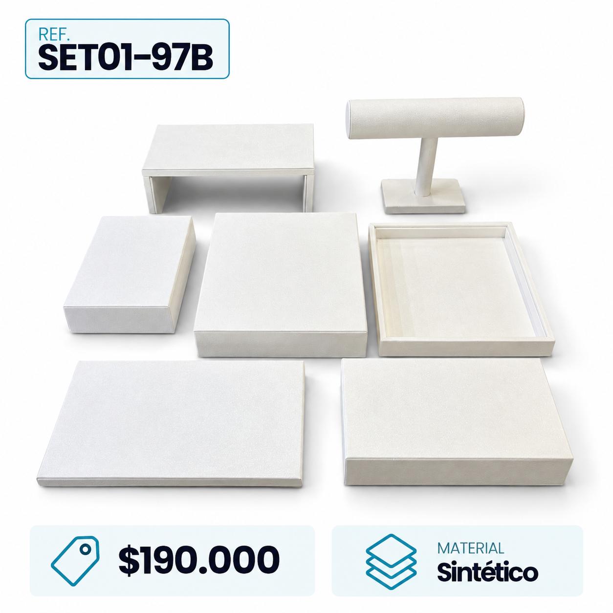 Exhibidor Set Multifuncional Blanco SET01-97B
