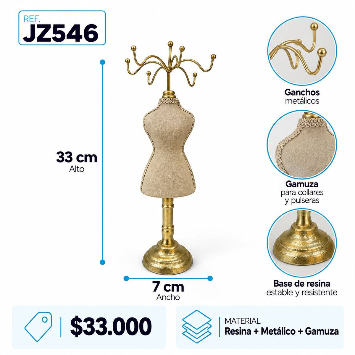 Exhibidor Cadenas y pulseras JZ546