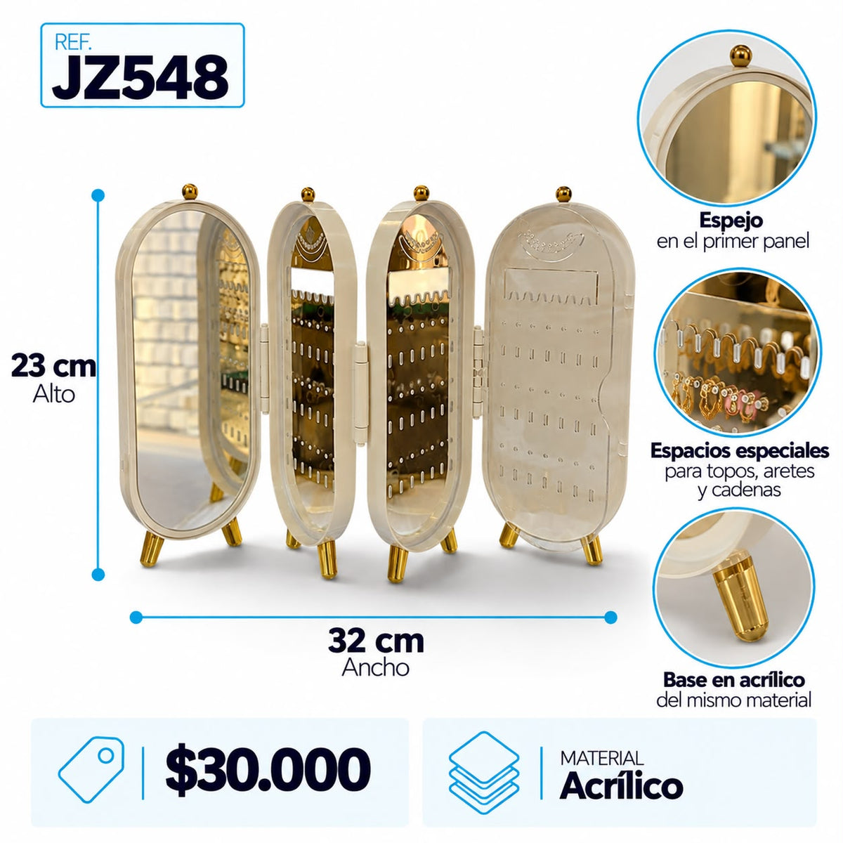 Exhibidor Topos y candongas JZ548