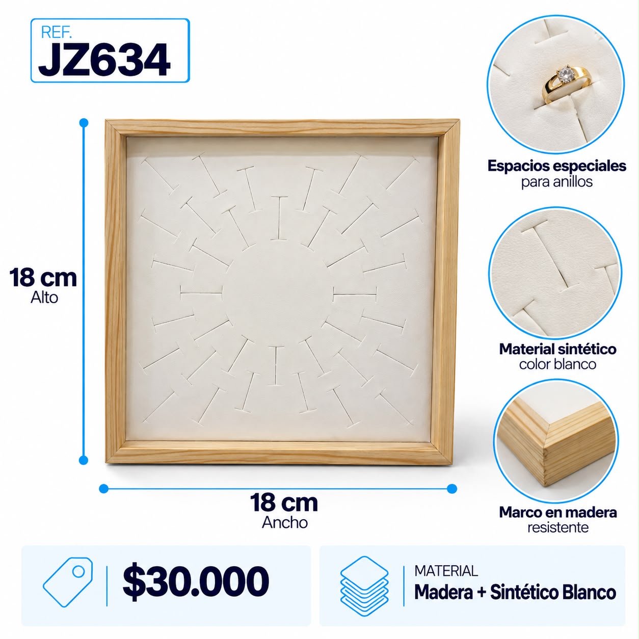 Exhibidor Anillos JZ634