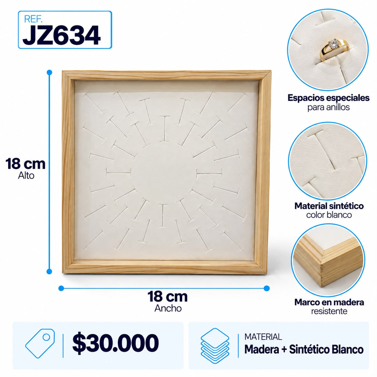 Exhibidor Anillos JZ634