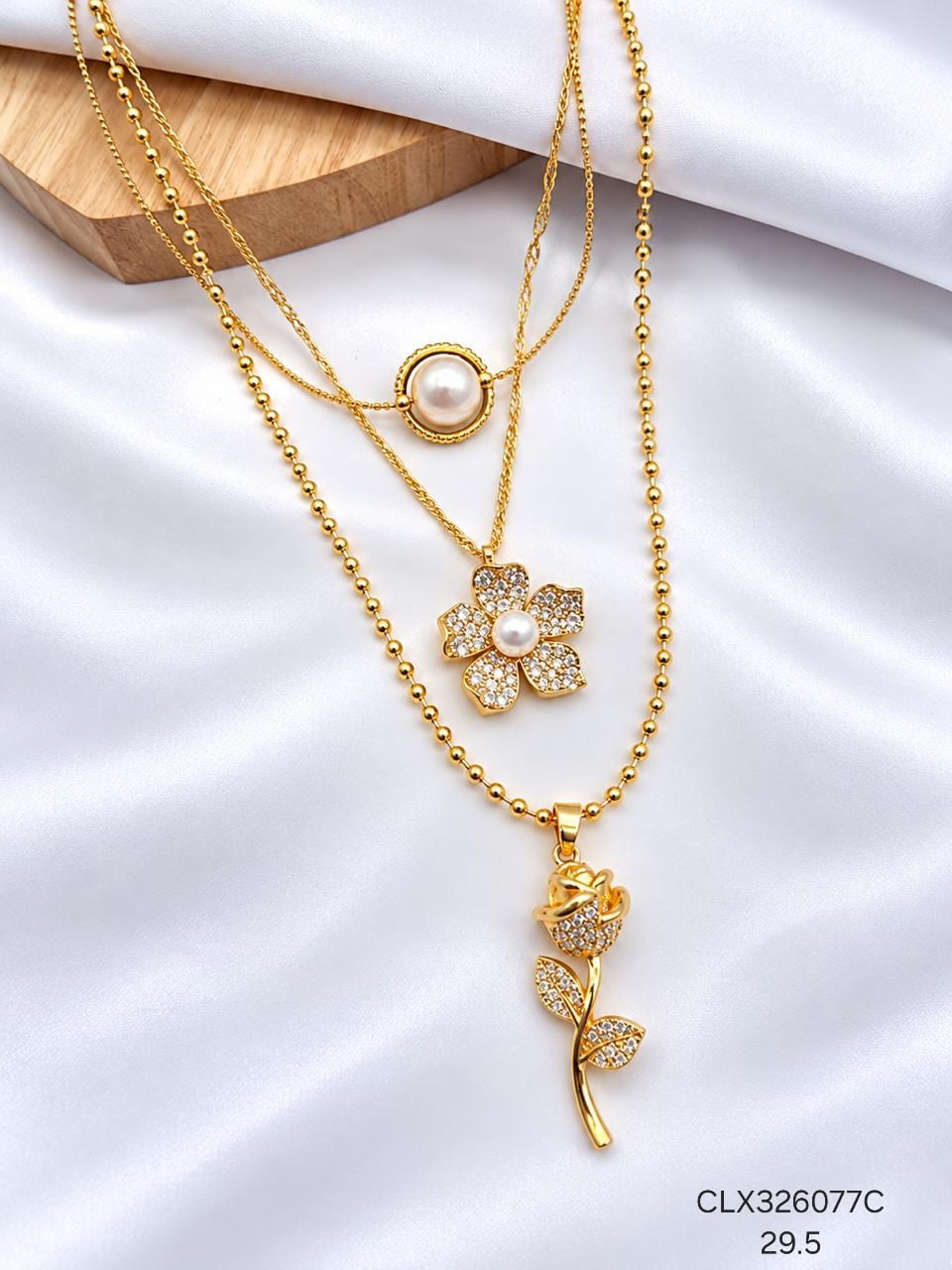 Collar Rodio CLX326077C