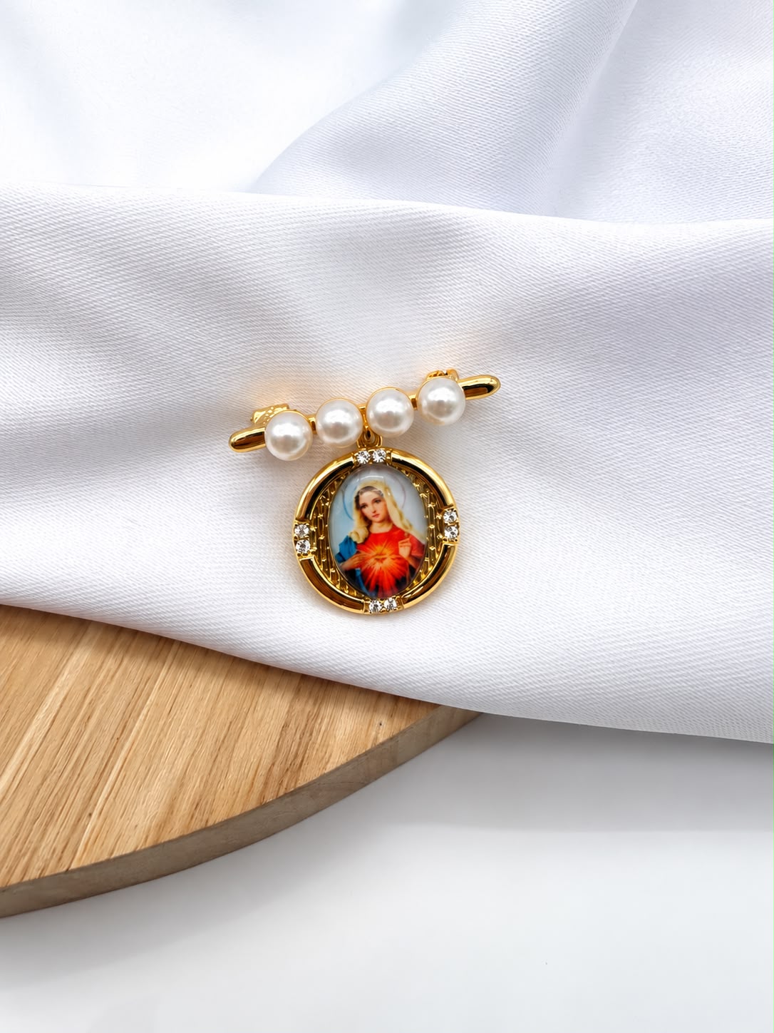 Prendedor Rodio Con Perlas PR26303C
