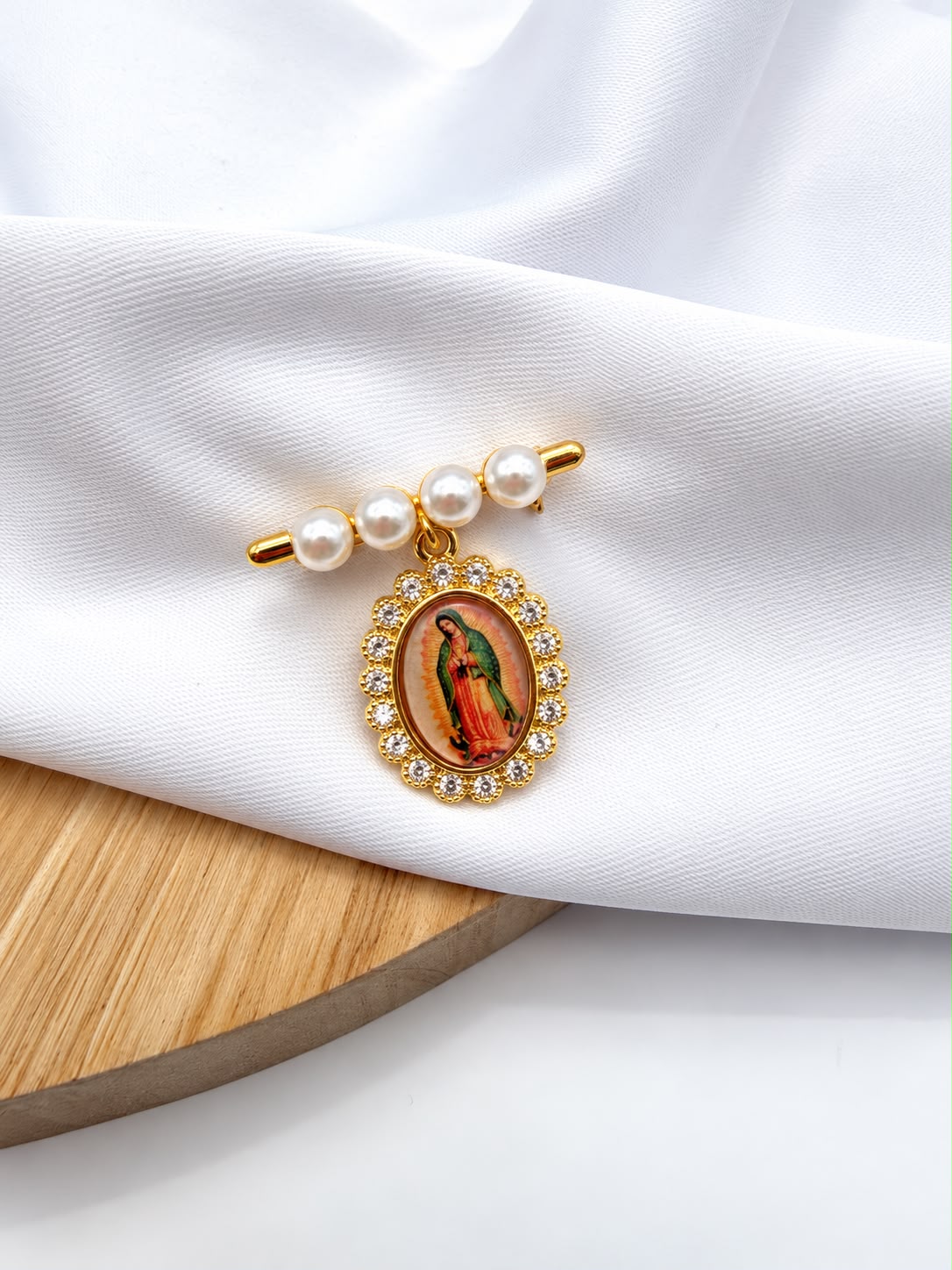 Prendedor Rodio Con Perlas PR26485