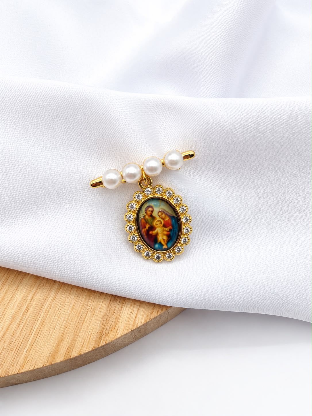 Prendedor Rodio Con Perlas PR26485-2