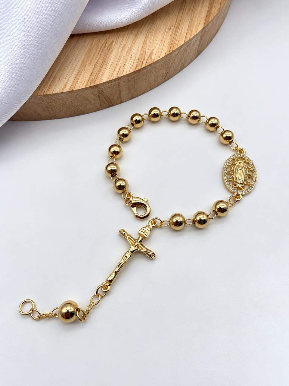 Pulsera Denario En Rodio DN09