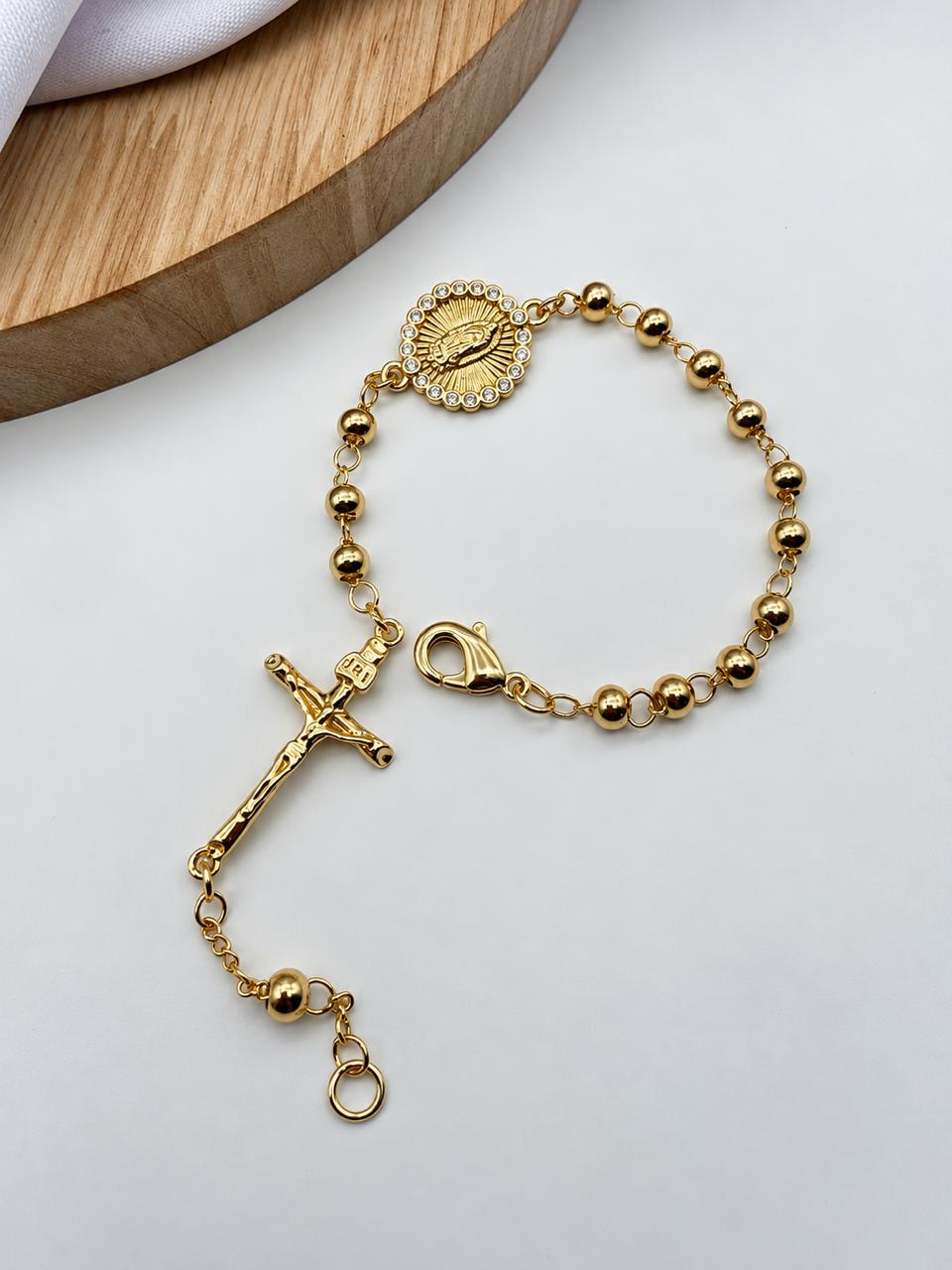 Pulsera Denario En Rodio DN01