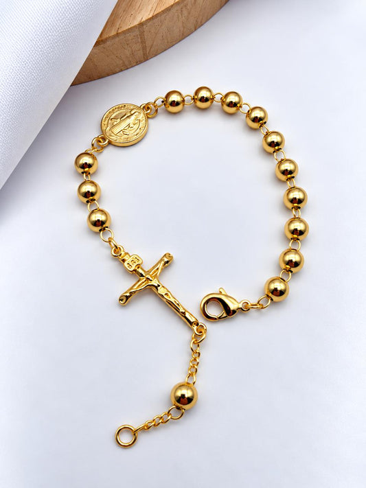 Pulsera Denario En Rodio DN05