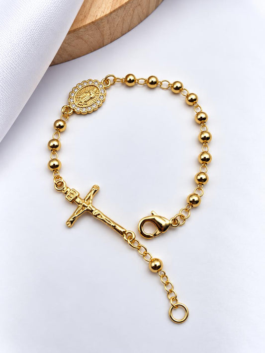 Pulsera Denario En Rodio DN02