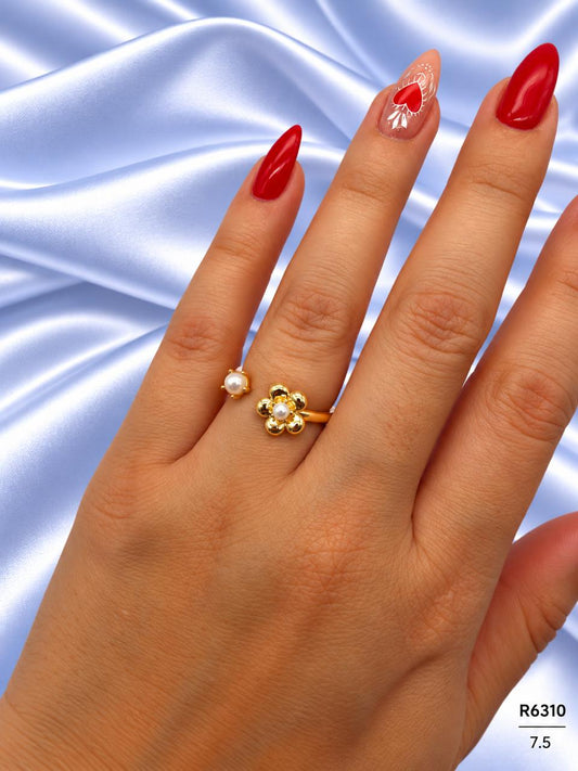 Anillos En Rodio R6310