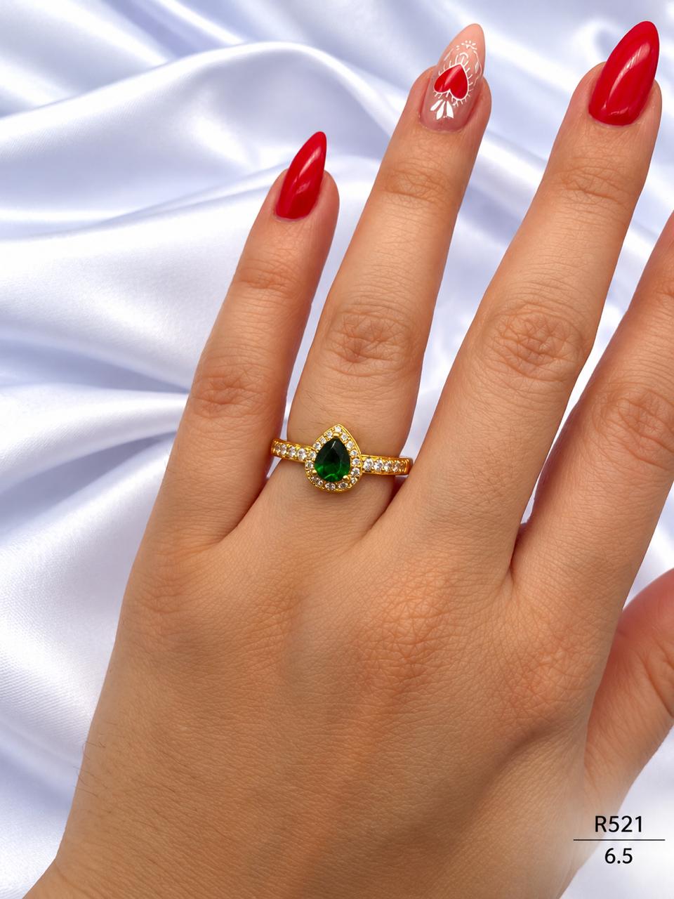 Anillos En Rodio R521