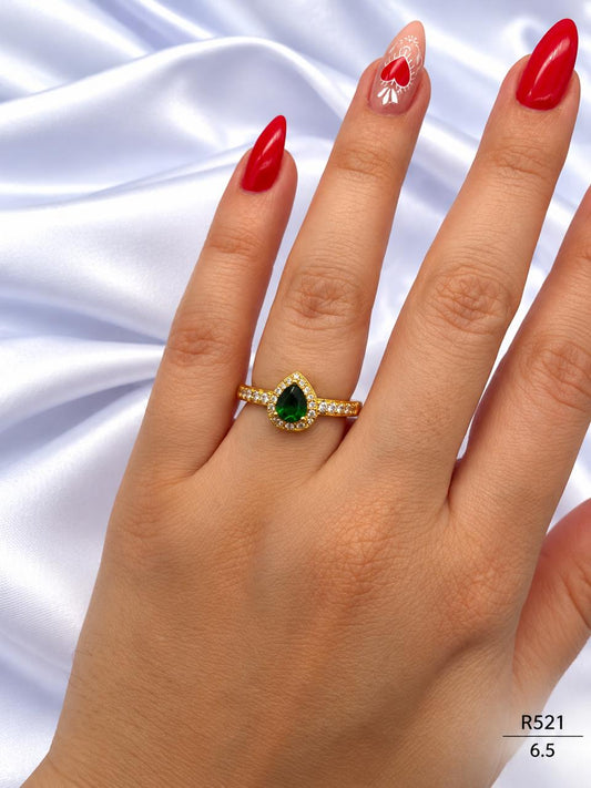 Anillos En Rodio R521